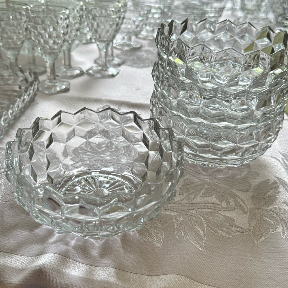 4 Fostoria cereal bowls